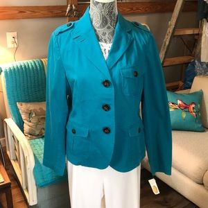 Talbots aqua jacket